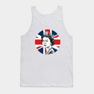 Queen Elizabeth II - Round Union Jack Tank Top